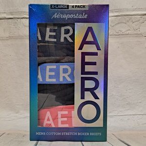 AEROPOSTALE 4 PACK COTTON STRETCH BOXER BRIEFS XL